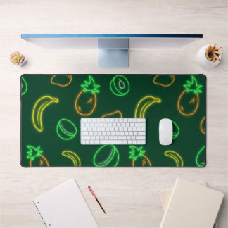 Neon Tropisch Fruitpatroon Bureaumat