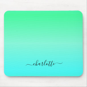 Neon Turquoise en Groen Muismat