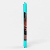Neon turquoise, felmodieus, modern Case-Mate iPhone case (Achterkant/rechts)