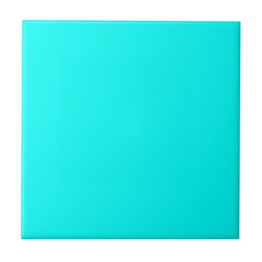 Neon turquoise, felmodieus, modern tegeltje (Voorkant)
