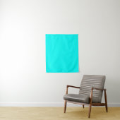 Neon turquoise, felmodieus, modern wandkleed (In situ)