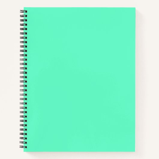 Neon Turquoise Notitieboek (Voorkant)
