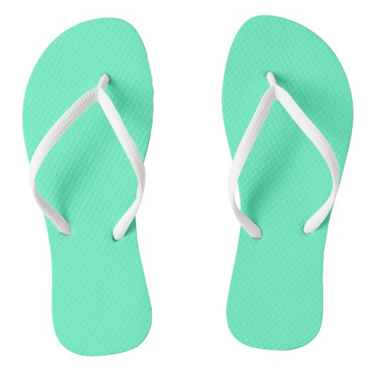 Neon Turquoise Teenslippers (Voetbed)