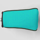 Neon turquoise textuur. golfheadcover (Voorkant)