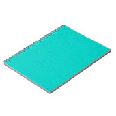 Neon turquoise textuur. notitieboek (Linkerzijde)