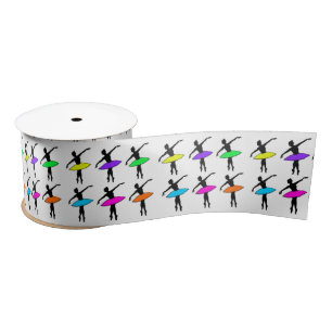 Neon Tutu Ballerinas Ballet Dancer Ribbon Lint