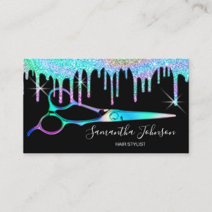 Neon Unicorn Holografisch kapster B Visitekaartje