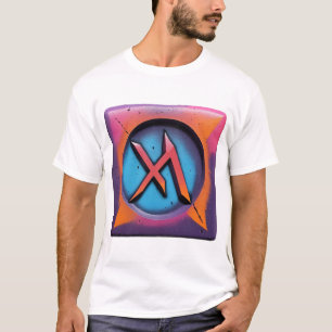 Neon Urban Graffiti Art Symbool T-shirt