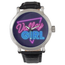 Neon Valley Girl Horloge