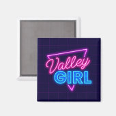 Neon Valley Girl Magneet (Voorkant / Achterkant)