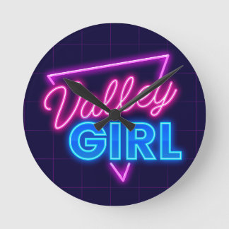 Neon Valley Girl Ronde Klok