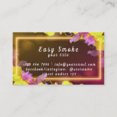 Neon Vape Shop Carte de visite (Dos)