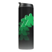 Neon Vaporwave Meeple Green Board Game Geek Thermosbeker (Geroteerd rechts)