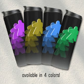 Neon Vaporwave Meeple Green Board Game Geek Thermosbeker