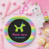 NEON VERJAARDAG DIEREN BALLONNEN PAPIEREN BORDJE (Feest)