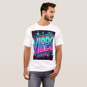 Neon VIBES Bold Graphic T-shirt (Voorkant volledig)