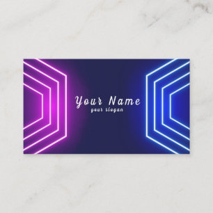 Neon Vibrant - Stand Out Carte de visite