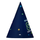 Neon Video Game Arcade Birthday Feesthoedjes (Links)