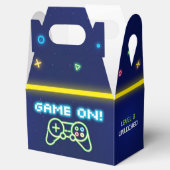 Neon Video Game Arcade Birthday Party Favor Box Bedankdoosjes (Geopend)