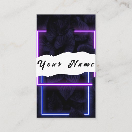 Neon Visitekaartje (Voorkant)