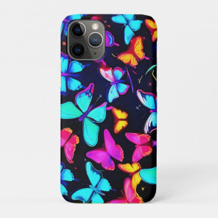 Neon Vlinder Patroon iPhone 11 Pro Hoesje