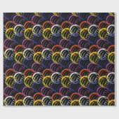 Neon Volleyballen Cadeaupapier (Vlak)