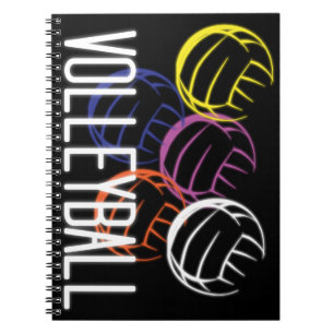 Neon Volleyballen Notitieboek