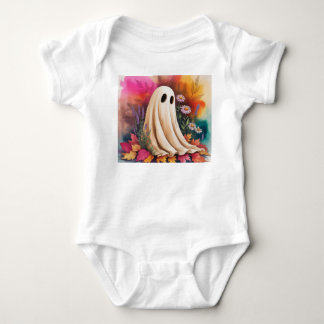 Neon vriendelijke geest, neon Halloween geest, gee Romper