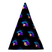 Neon vuurvlieg op zwart feesthoedjes (Rechts)