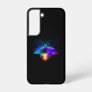 Neon vuurvlieg op zwart samsung galaxy hoesje