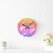 NEON Wall Clock PINK PAARS gepersonaliseerd Ronde Klok (Huis)