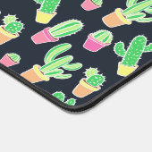Neon Watercolor Cacti in Pot Pattern (Coin)