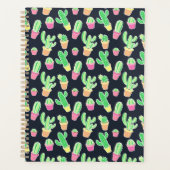 Neon Watercolor Cactus dans les pots Motif (Devant)