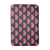 Neon Watermelon op Paars Patroon Badmat (Voorkant Verticaal)