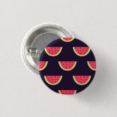 Neon Watermelon op Paars Patroon Ronde Button 3,2 Cm (Voorkant /achterkant)