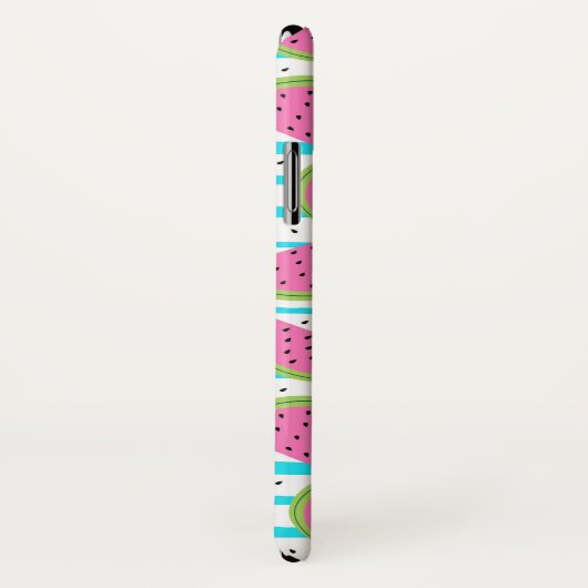 Neon Watermelon op Stripes Pattern Case-Mate iPhone Case (Achterkant / rechts)