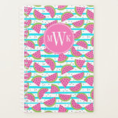 Neon Watermelon op Stripes Pattern Planner (Voorkant)