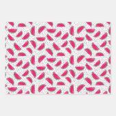 Neon Watermelon over het zaadpatroon Inpakpapier Vel (Voorkant)