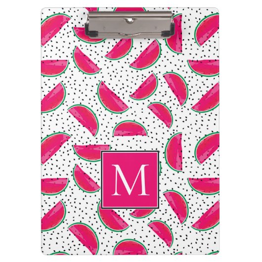 Neon Watermelon over het zaadpatroon Klembord (Voorkant)