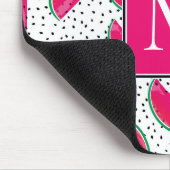 Neon Watermelon over het zaadpatroon Muismat (Hoek)