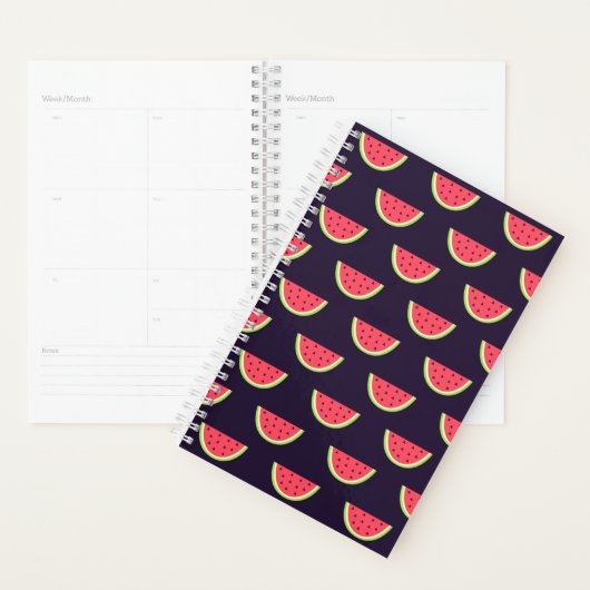 Neon Watermelon sur Motif violet (Devant avec enveloppe)