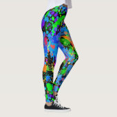 Neon Waterverf, Abstract, Paint Splatter, Leggings (Rechts)