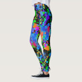 Neon Waterverf, Abstract, Paint Splatter, Leggings (Links)