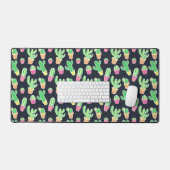 Neon Waterverf Cacti in Pots Pattern Bureaumat (Keyboard & Muis)