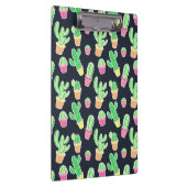 Neon Waterverf Cacti in Pots Pattern Klembord (Rechts)