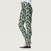 Neon Waterverf Cacti in Pots Pattern Leggings (Links)