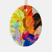 Neon waterverf keramisch ornament (Rechts)