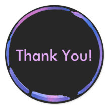 Neon Waterverf verfring, roze dank u