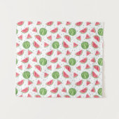 Neon Waterverf Watermeloenen Patroon 2 Wandkleed (Voorkant (horizontaal))