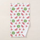Neon Waterverf Watermeloenen Patroon Bad Handdoek (Handdoek)